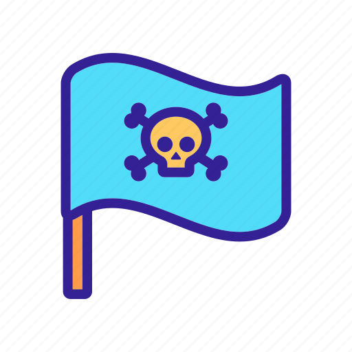 Art, cross, flag, pirate, skeleton, skull icon - Download on Iconfinder