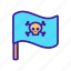 art, cross, flag, pirate, skeleton, skull 