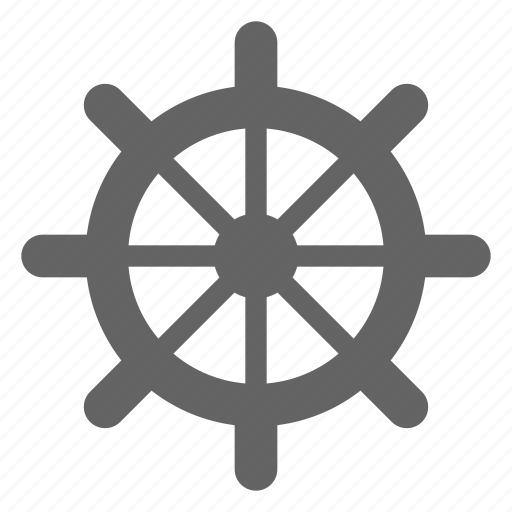 Captain, helm, ship, wheel icon - Download on Iconfinder
