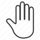 tribal, peace, hand, unity, palm, finger, sign, stop
