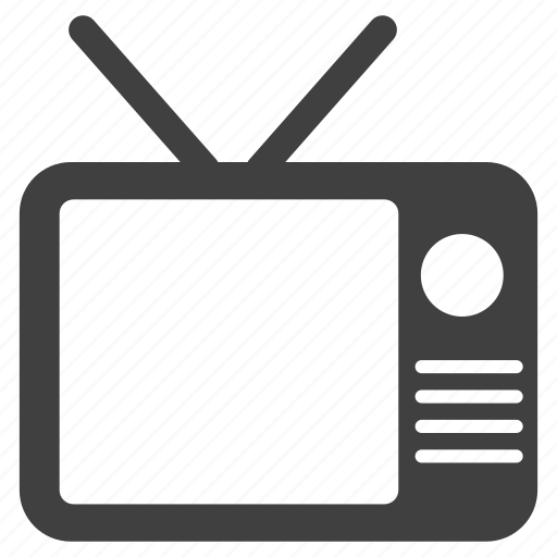 Television, antenna, classic, tv, media, broadcast, visual icon - Download on Iconfinder