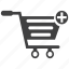 trolley, add to cart, movable, cart, basket, push, wheels, shopping 