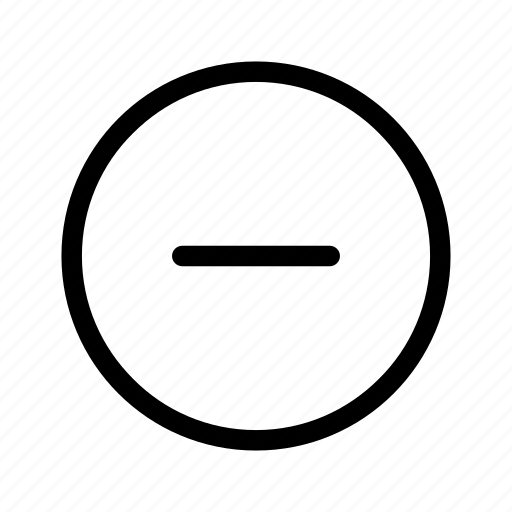 Circle, minus, remove, delete, cancel, close icon - Download on Iconfinder