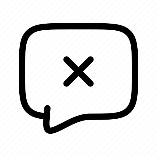 Message, delete, chat, conversation, remove, minus, close icon - Download on Iconfinder