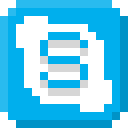 skype, pixel, logo, business 
