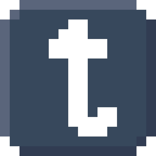 Tumblr, logo, media, pixel icon - Free download