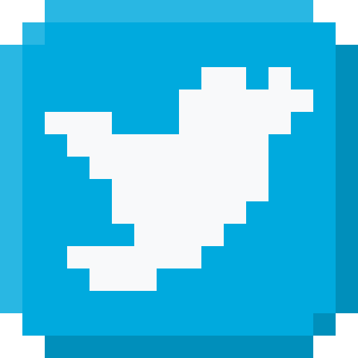 Twitter, media, social, pixel, logo icon - Free download