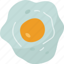 egg, fried, yolk, cooked, nutrition
