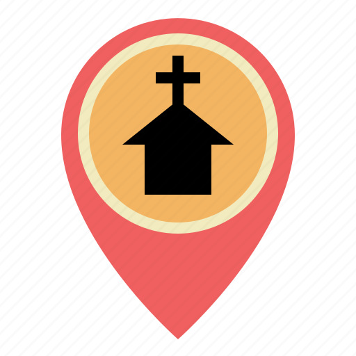 Church, gps, location, map, pin, placeholder, pointer icon - Download on Iconfinder