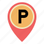 gps, location, map, park, pin, placeholder, pointer 