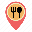 gps, location, map, pin, placeholder, pointer, restaurant
