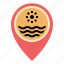 bay, location, map, pin, placeholder, pointer, sea 