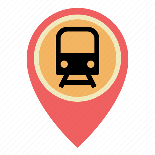 Gps, location, map, pin, placeholder, pointer, train icon - Download on Iconfinder