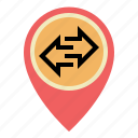 gps, location, map, pin, placeholder, pointer, transfer