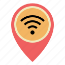 gps, location, map, pin, placeholder, pointer, wifi