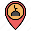 gps, location, map, mosque, pin, placeholder, pointer 