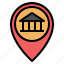 gps, location, map, museum, pin, placeholder, pointer 