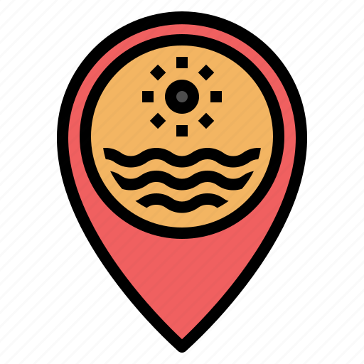 Bay, location, map, pin, placeholder, pointer, sea icon - Download on Iconfinder