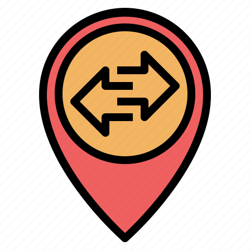 Gps, location, map, pin, placeholder, pointer, transfer icon - Download on Iconfinder