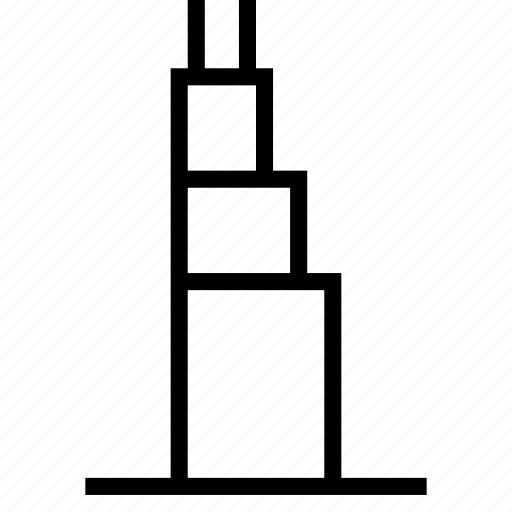 Building, chicago, sears, skyscrapper, tower, willis icon - Download on Iconfinder