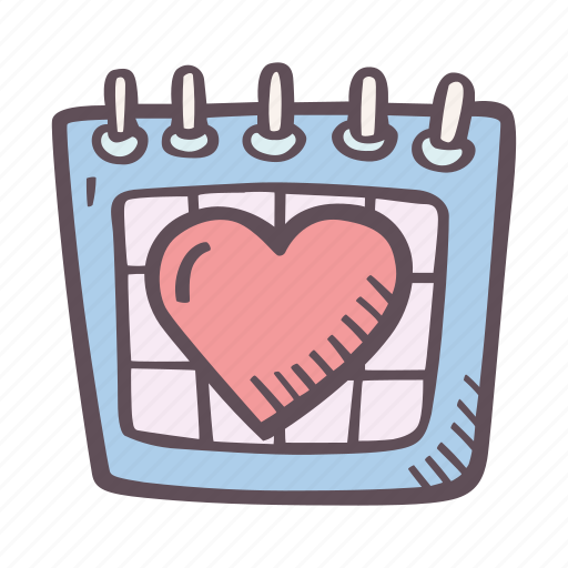 Calendar, date, date night, love icon - Download on Iconfinder