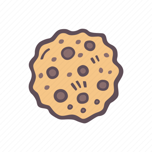 Cookie, biscuit, snack, gingerbread, chocolate chip icon - Download on Iconfinder