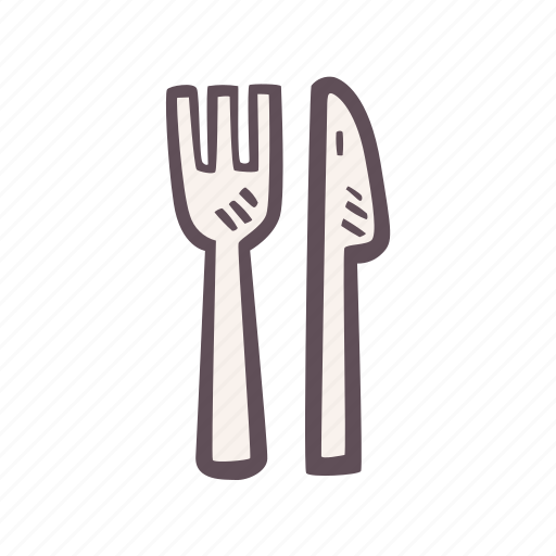 Dinner, fork, and, knife, cutlery icon - Download on Iconfinder