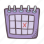 marked, calendar, schedule, event, date 