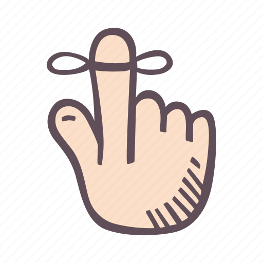 Remember, finger, string, memory icon - Download on Iconfinder