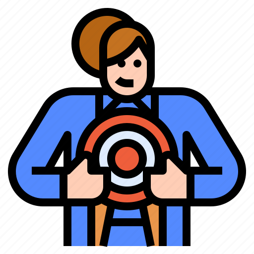 Businesswoman, goal, solution, strategy, target icon - Download on Iconfinder