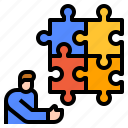 jigsaw, planning, puzzle, solution, strategy