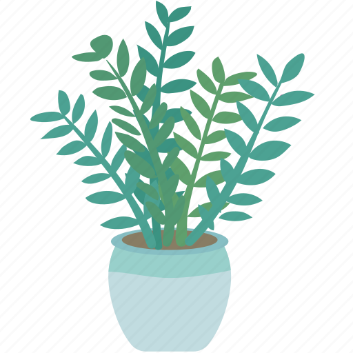Green, indoor plants, flower, hand-painted plants, ecology, nature, leaf icon - Download on Iconfinder