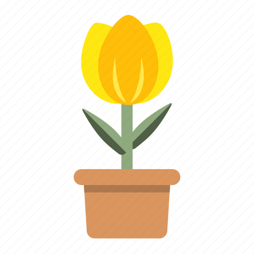 Blossom, ecology, garden, nature, potted, spring, tulip icon - Download on Iconfinder