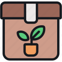 plant, pot, agriculture, gardening, farming, delivery, package, carton, box