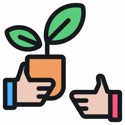 Plant, pot, indoor, agriculture, gardening, farming, give icon - Download on Iconfinder