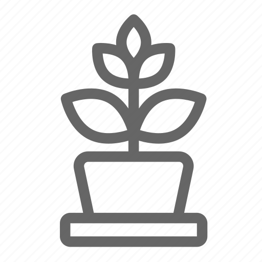 Eco, flower, green, leaf, nature, plant, pot icon - Download on Iconfinder