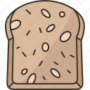 bread, ezekiel, baked, wholegrain, food