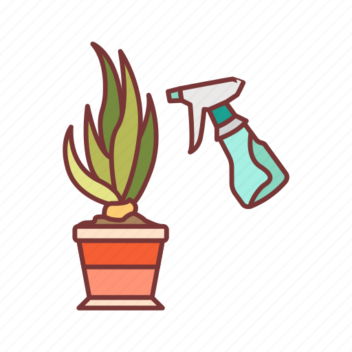 Agriculture, care, flowerpot, houseplant, plant, spraying, washing icon - Download on Iconfinder