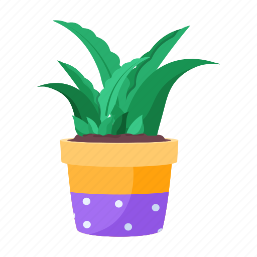 Zz plant, faux plant, leaf planter, houseplant, plant pot icon - Download on Iconfinder