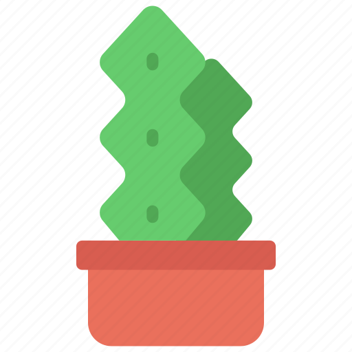 Zig, zag, cactus, house, succulent icon - Download on Iconfinder