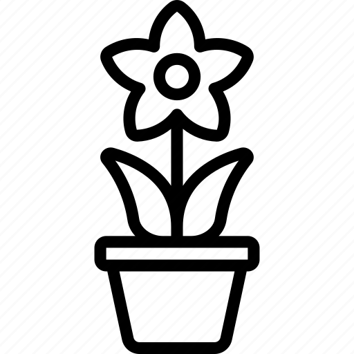 Potted, lotus, gardening, flower, pot icon - Download on Iconfinder