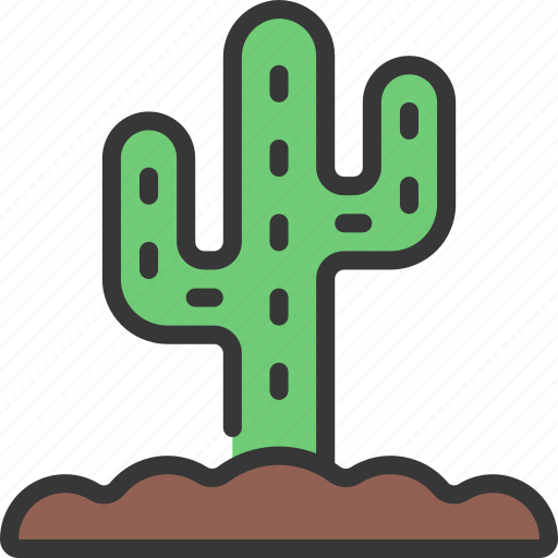 Cactus, in, ground, gardening, cacti icon - Download on Iconfinder