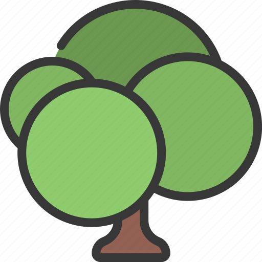 Multiple, circular, tree, gardening, greenery icon - Download on Iconfinder