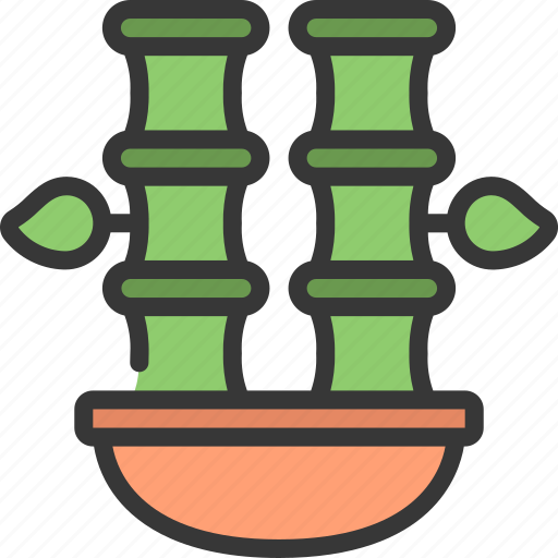 Potted, bamboo, gardening, plant, pot icon - Download on Iconfinder