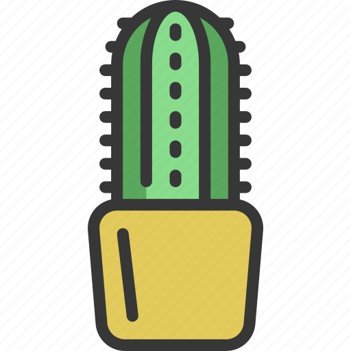 Single, stem, cactus, gardening, potted icon - Download on Iconfinder