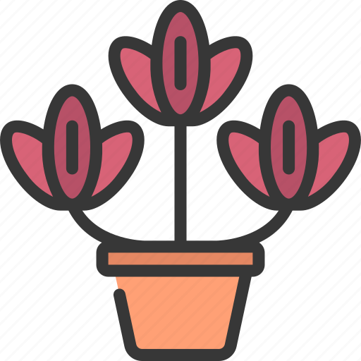 Tulips, gardening, flower, tulip, potted icon - Download on Iconfinder