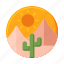desert, cactus, nature 