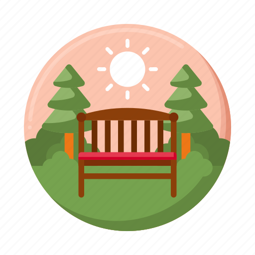 Garden, bench, plant, nature icon - Download on Iconfinder