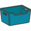 basket, box, container, handle, storage 