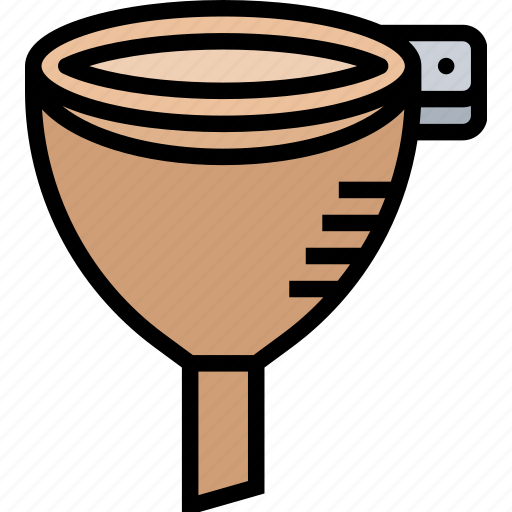 Funnel, filter, fluid, pouring, conical icon - Download on Iconfinder